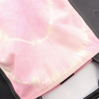 Celine Tote Tie Dye Pink Black Canvas Leather — view 6