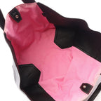 Celine Tote Tie Dye Pink Black Canvas Leather — view 3