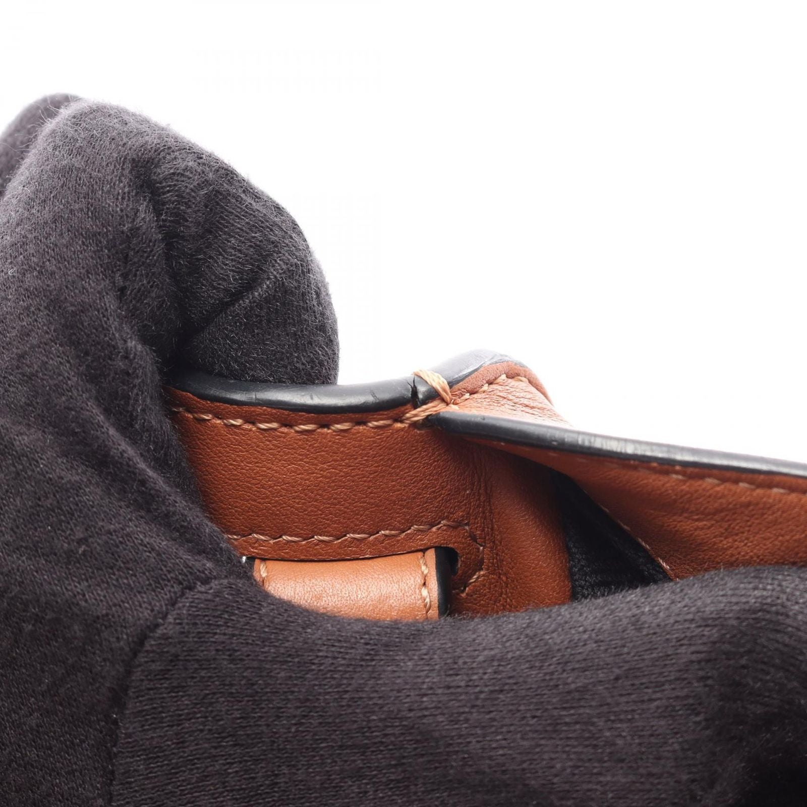 Loewe Handbag Hammock Small 2-Way Tan Leather — view 8