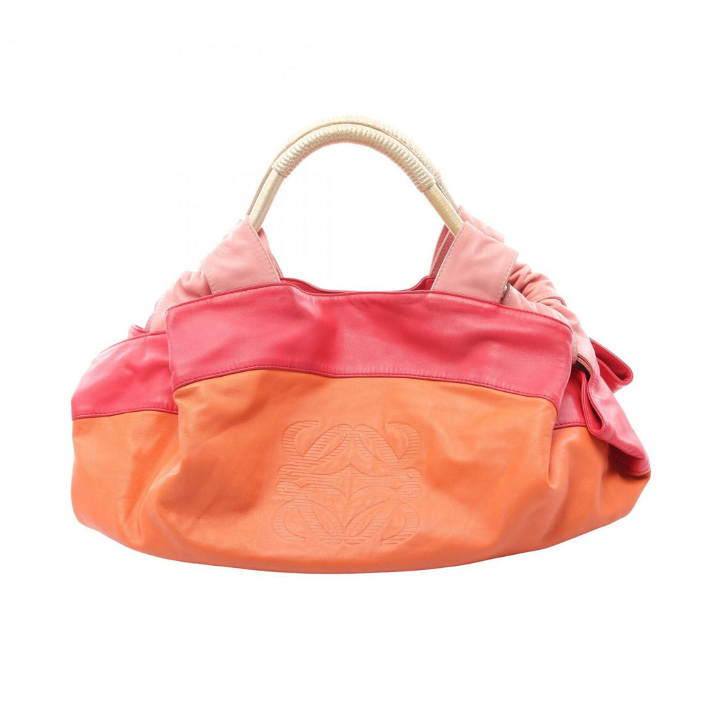Loewe Handbag Nappa Aire Pink Orange Gold Leather Hand