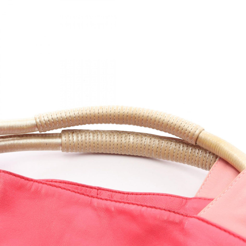 Loewe Handbag Nappa Aire Pink Orange Gold Leather Hand — view 8