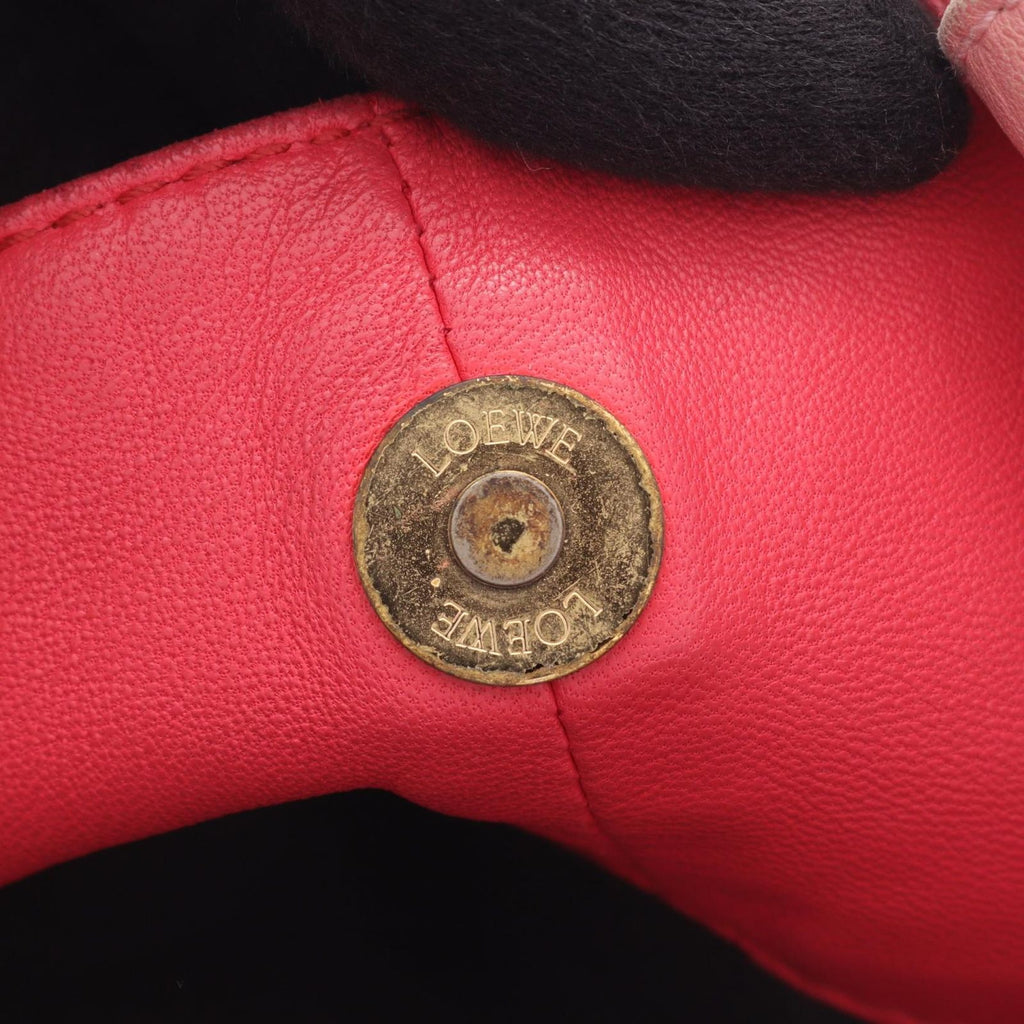 Loewe Handbag Nappa Aire Pink Orange Gold Leather Hand — view 6
