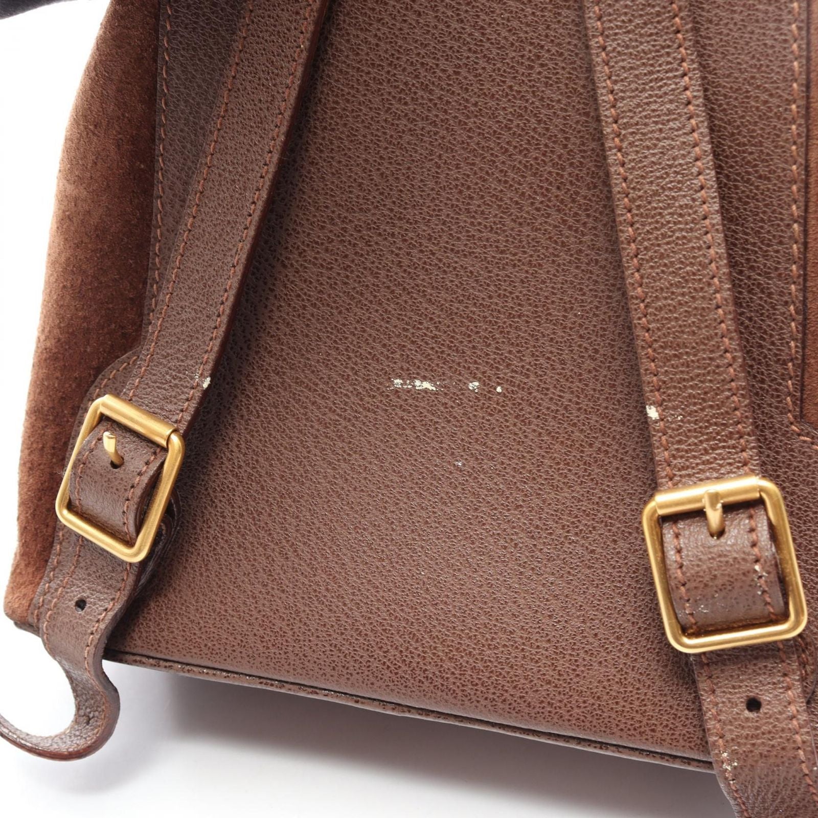 Gucci Backpack Bamboo 003 Brown Suede Leather — view 7