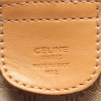 Celine Tote Macadam Beige Canvas Leather Triomphe Mini Boston — view 4