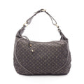 Louis Vuitton Shoulder Bag Manon MM Ebene Canvas Leather
