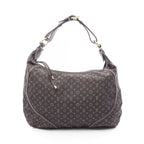 Louis Vuitton Shoulder Bag Manon MM Ebene Canvas Leather