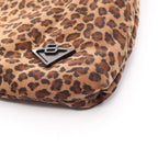 Bottega Veneta Shoulder Bag Leopard Brown Nylon Leather — view 8