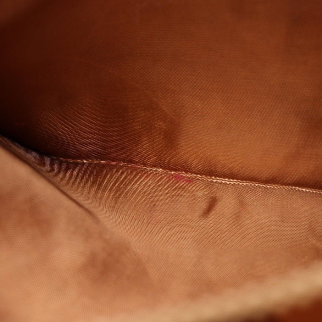 Celine Boston Bag Macadam Brown Canvas Leather Mini — view 5