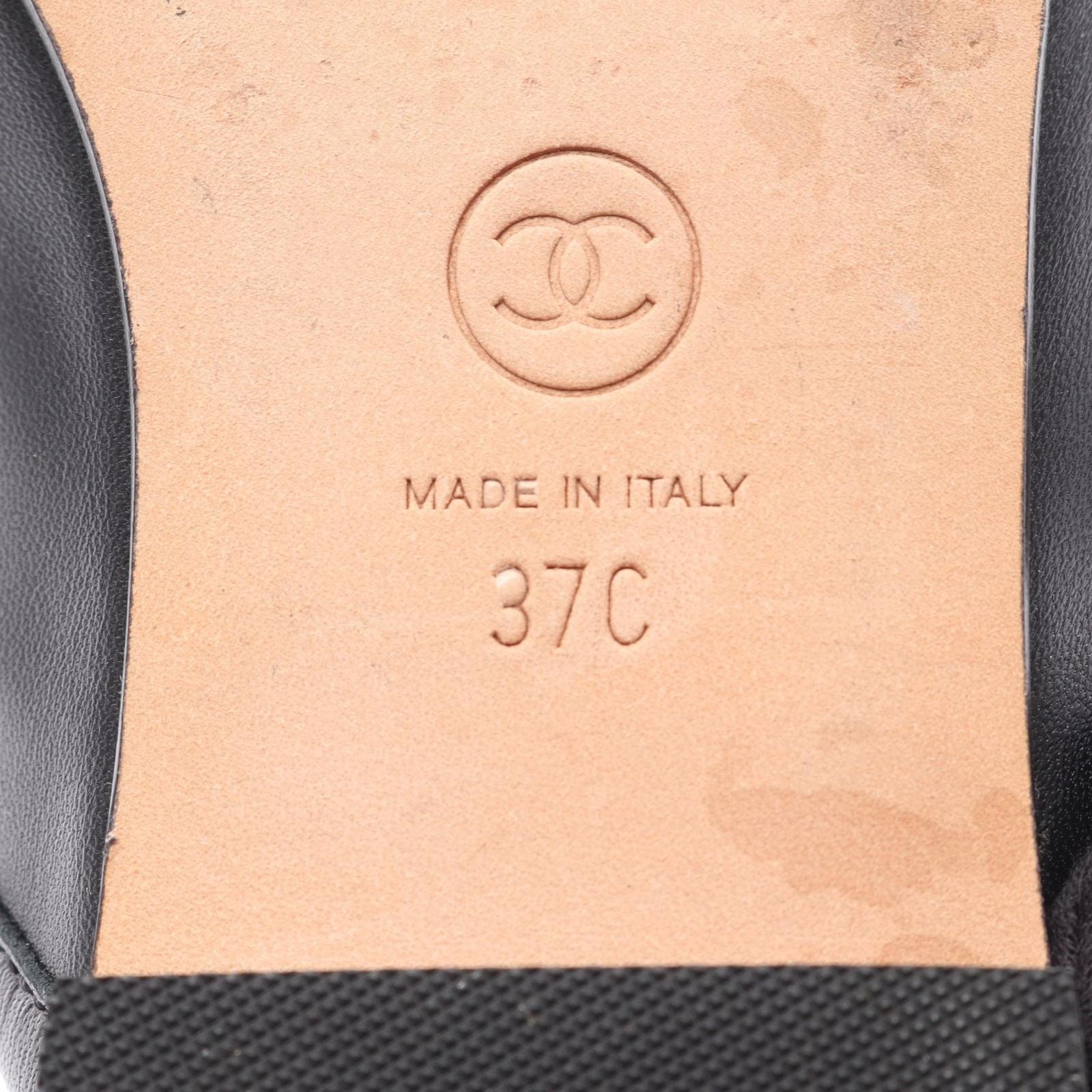 Chanel Mules CC Logo Pearl Leather Sandals — view 6