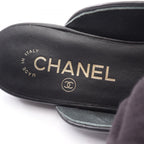 Chanel Mules CC Logo Pearl Leather Sandals — view 5