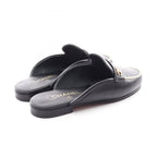 Chanel Mules CC Logo Pearl Leather Sandals — view 2