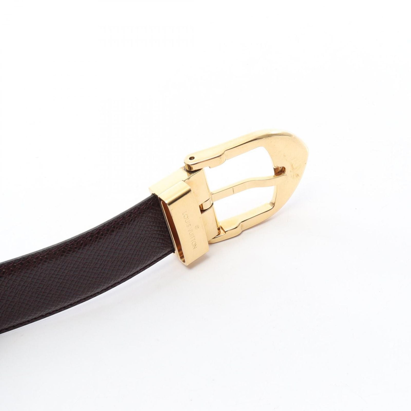 Louis Vuitton Belt Ceinture Classic Taiga Acajou Leather — view 2