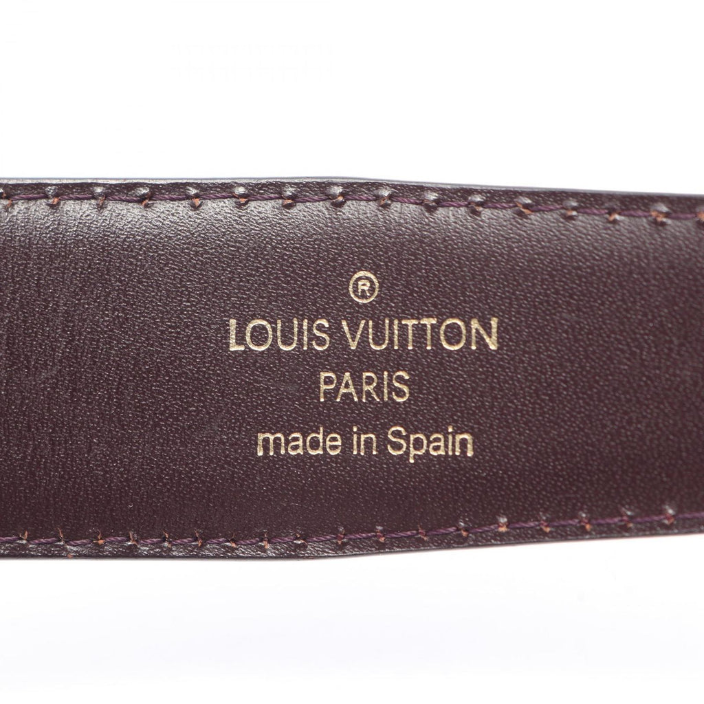 Louis Vuitton Belt Ceinture Classic Taiga Acajou Leather — view 4