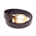 Louis Vuitton Belt Ceinture Classic Taiga Acajou Leather
