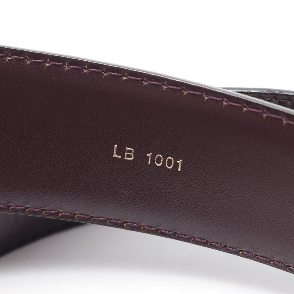Louis Vuitton Belt Ceinture Classic Taiga Acajou Leather — view 5