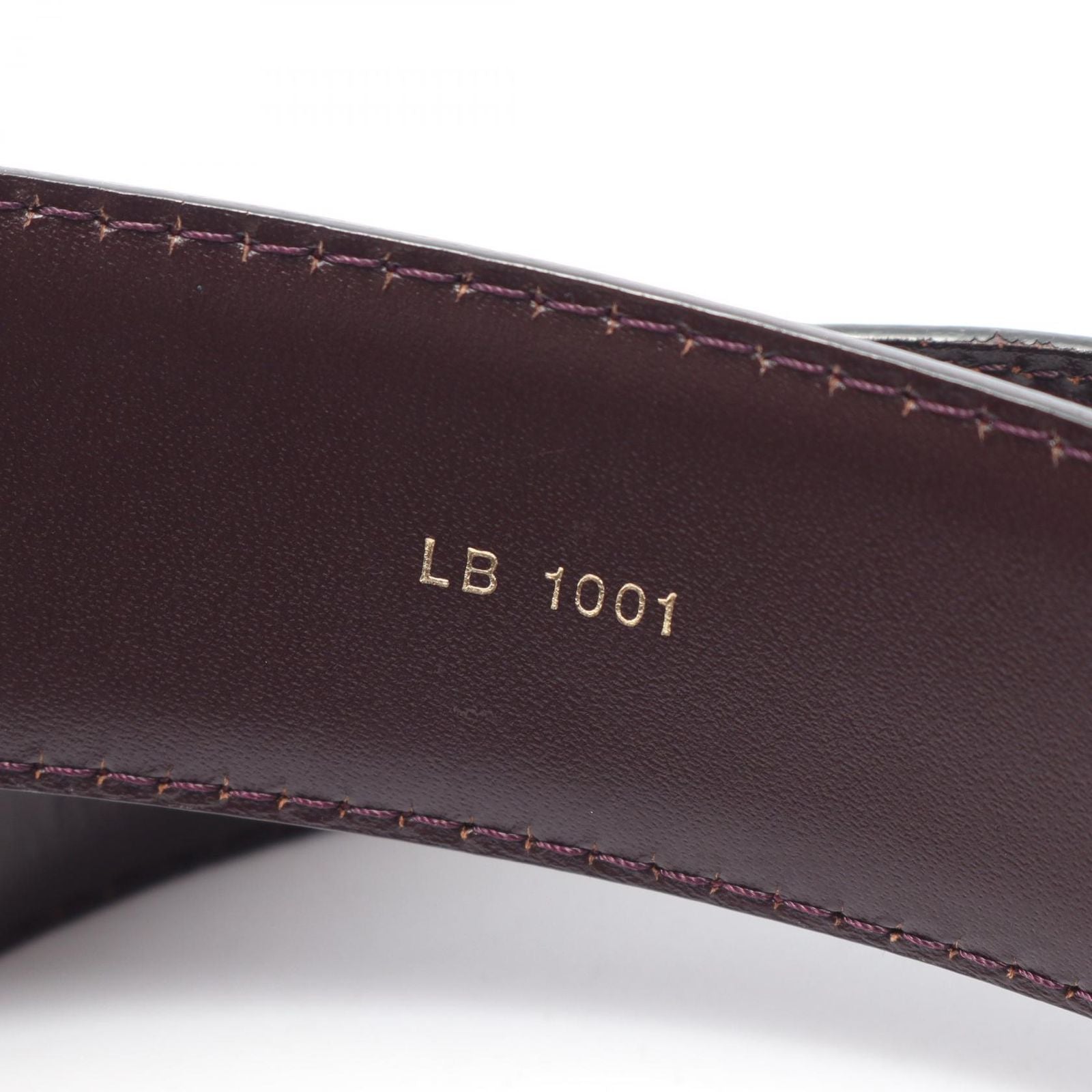 Louis Vuitton Belt Ceinture Classic Taiga Acajou Leather — view 5