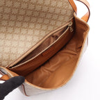 Celine Shoulder Bag Macadam Beige Canvas Leather Triomphe — view 3