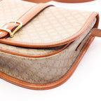 Celine Shoulder Bag Macadam Beige Canvas Leather Triomphe — view 8