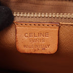 Celine Shoulder Bag Macadam Beige Canvas Leather Triomphe — view 4