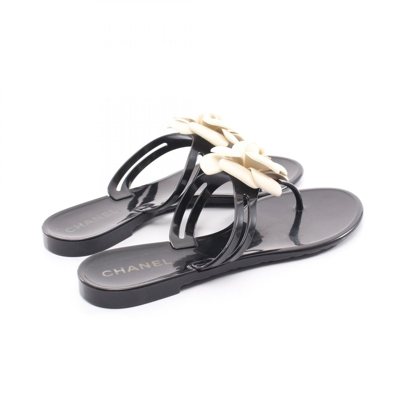 Chanel Sandals Camellia White — view 2