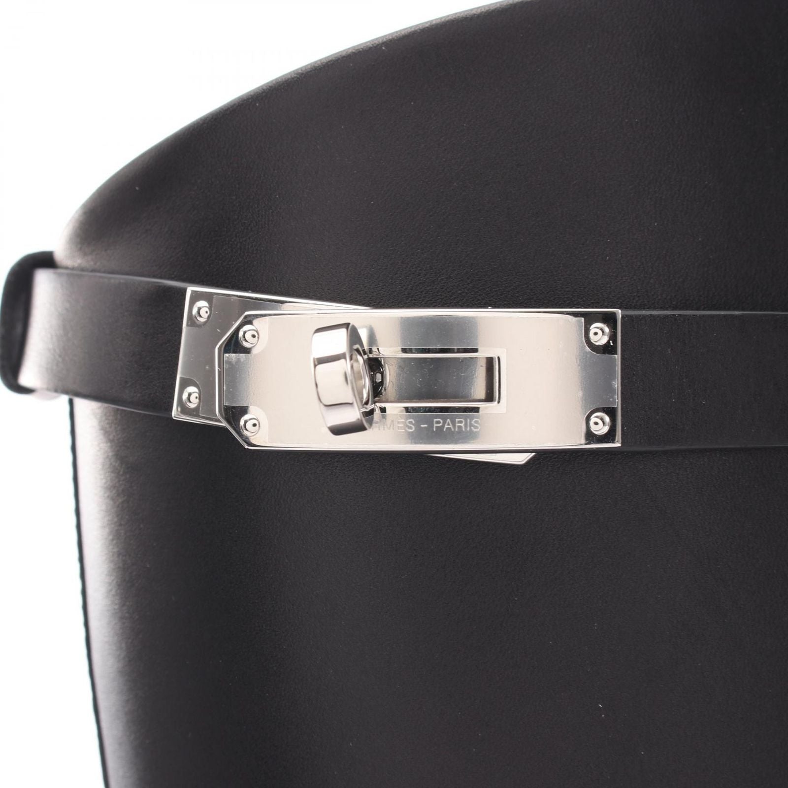 Hermes Boots Jumping Kelly Black Leather Long — view 7