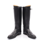 Hermes Boots Jumping Kelly Black Leather Long — view 3