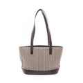Celine Tote C Macadam Brown Dark Canvas Leather C Shoulder