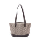 Celine Tote C Macadam Brown Dark Canvas Leather C Shoulder