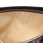 Celine Tote C Macadam Brown Dark Canvas Leather C Shoulder — view 8