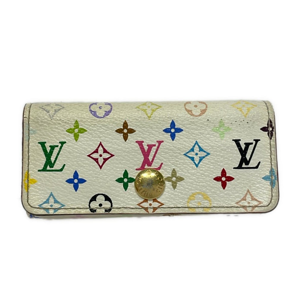 Louis Vuitton Key Case Monogram Multicolor Multicles 4 Rich Initial Key Holder