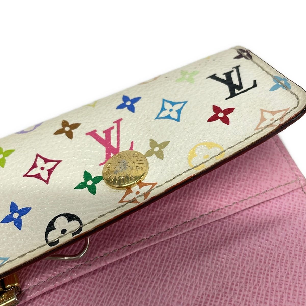 Louis Vuitton Key Case Monogram Multicolor Multicles 4 Rich Initial Key Holder — view 7