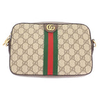 Gucci Double Ophidia Shoulder 2-Way Clutch GG Supreme Canvas Leather Brown — view 2