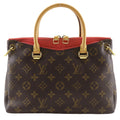 Louis Vuitton Pallas BB 2-Way Shoulder Monogram Canvas Aurore Brown Handbag