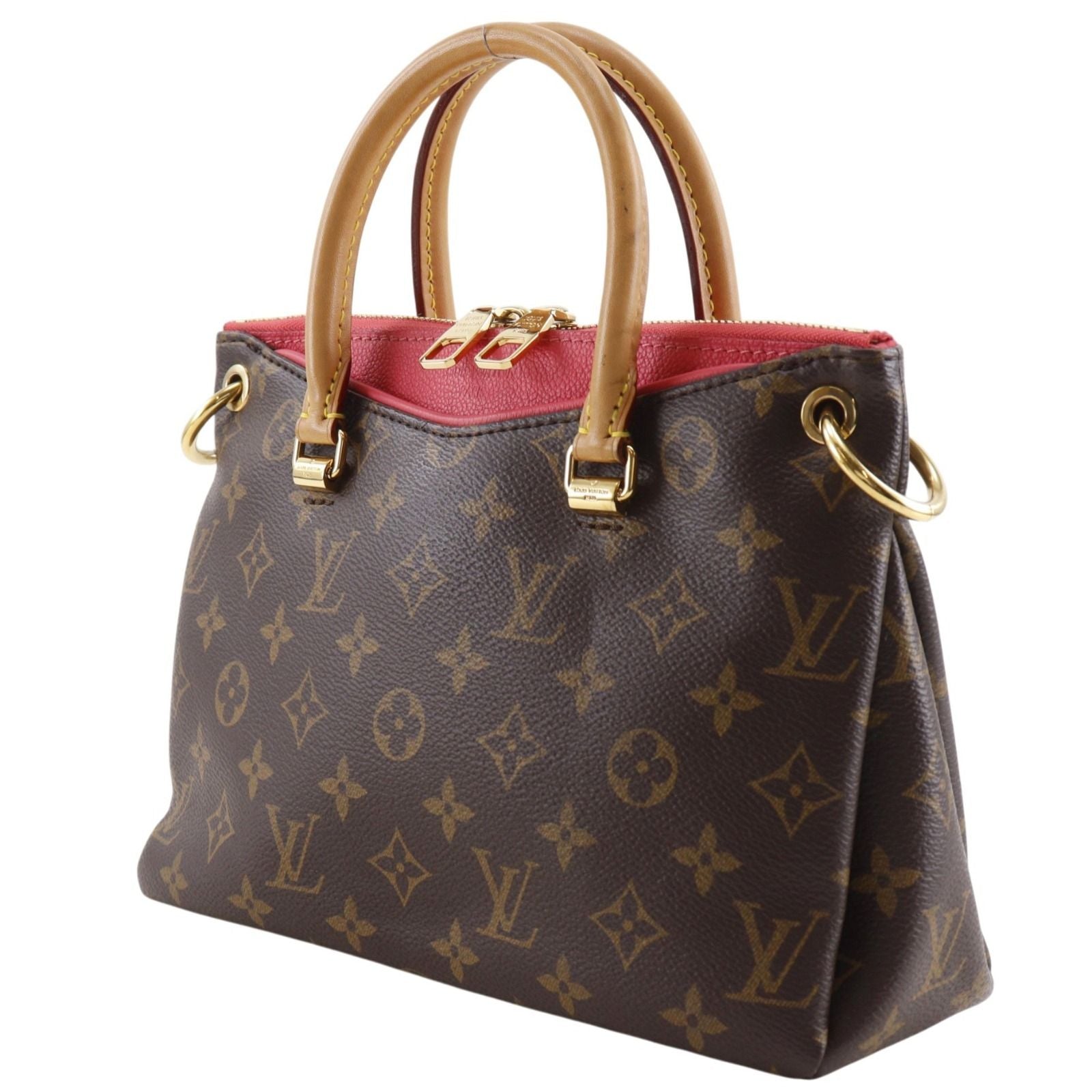 Louis Vuitton Pallas BB 2-Way Shoulder Monogram Canvas Aurore Brown Handbag — view 2