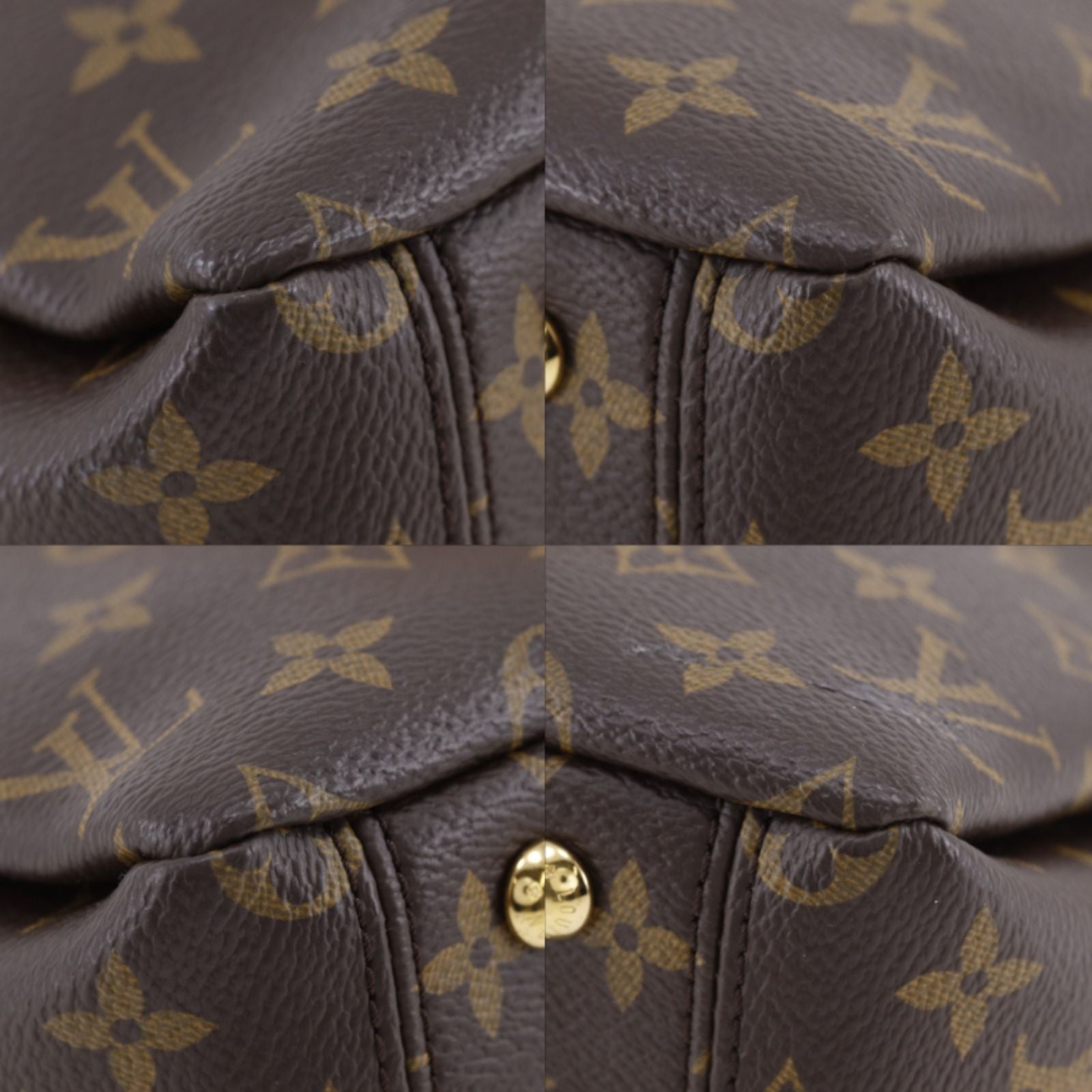 Louis Vuitton Pallas BB 2-Way Shoulder Monogram Canvas Aurore Brown Handbag — view 4