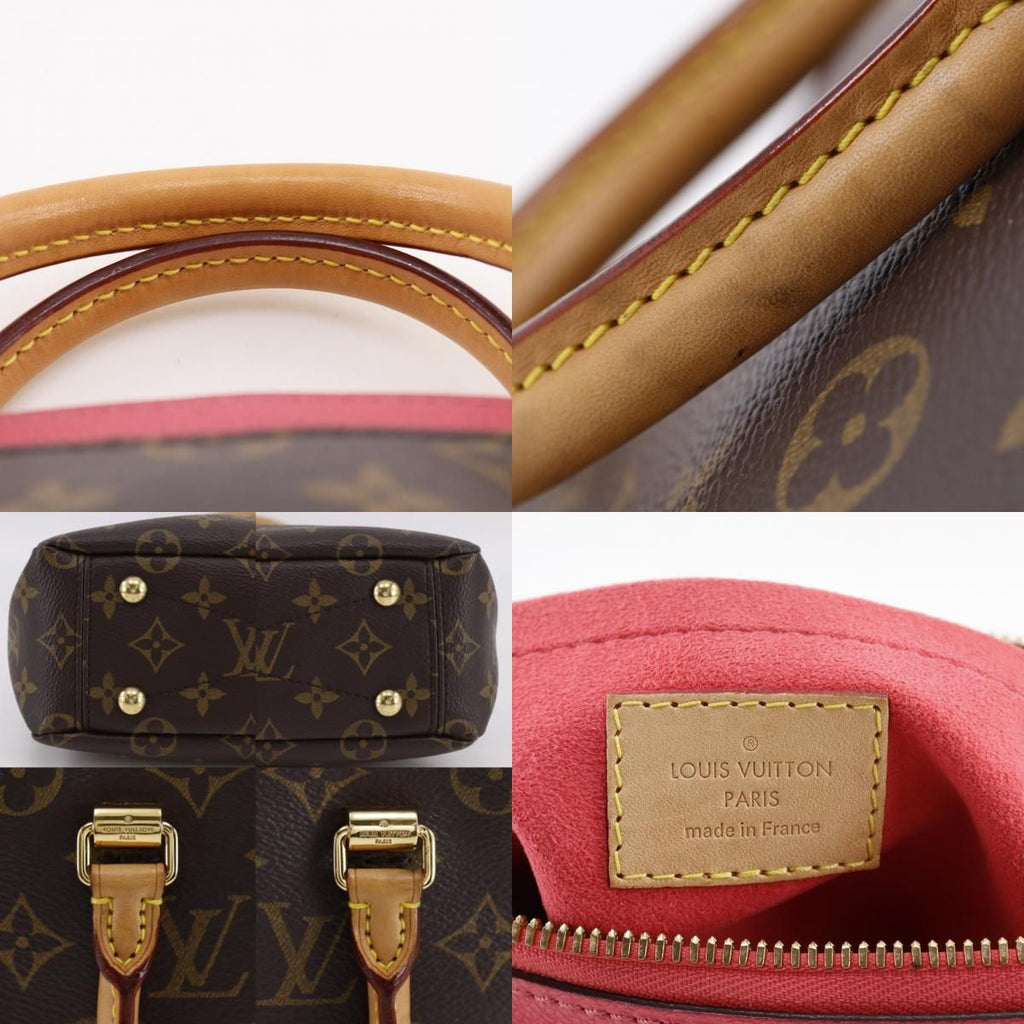 Louis Vuitton Pallas BB 2-Way Shoulder Monogram Canvas Aurore Brown Handbag — view 9