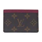 Louis Vuitton Monogram Card Case Holder Sample Brown Red