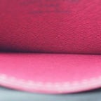 Louis Vuitton Monogram Card Case Holder Sample Brown Red — view 6