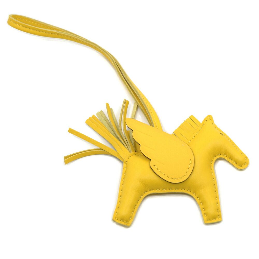 Hermes Pegasus PM Bag Charm Strap Yellow Construction Leather Agneau Milo — view 2