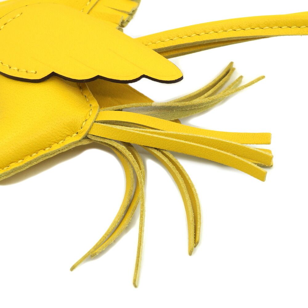 Hermes Pegasus PM Bag Charm Strap Yellow Construction Leather Agneau Milo — view 6