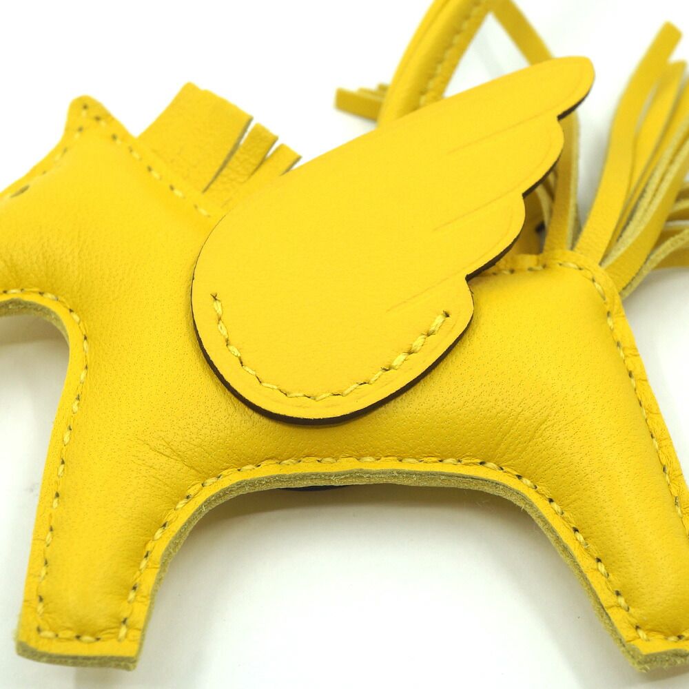 Hermes Pegasus PM Bag Charm Strap Yellow Construction Leather Agneau Milo — view 4
