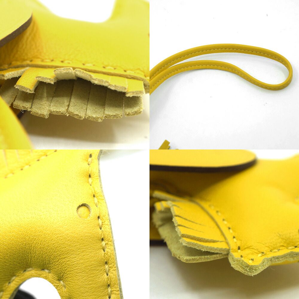 Hermes Pegasus PM Bag Charm Strap Yellow Construction Leather Agneau Milo — view 8