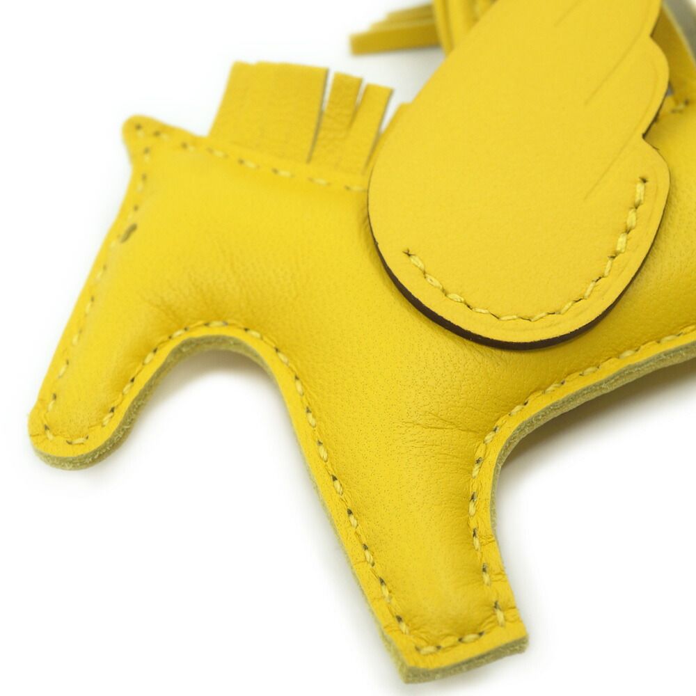 Hermes Pegasus PM Bag Charm Strap Yellow Construction Leather Agneau Milo — view 3