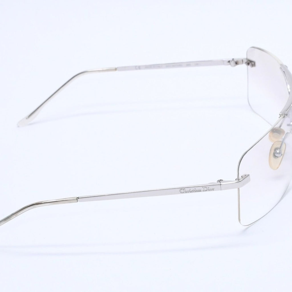 Dior Rimless Sunglasses Silver Gray Gradient Lens Eyewear — view 4