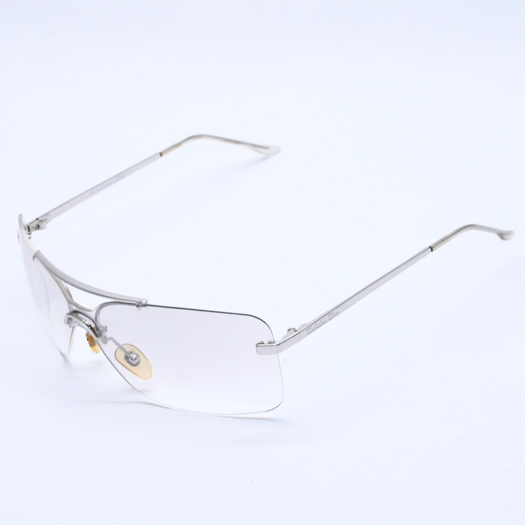 Dior Rimless Sunglasses Silver Gray Gradient Lens Eyewear — view 2