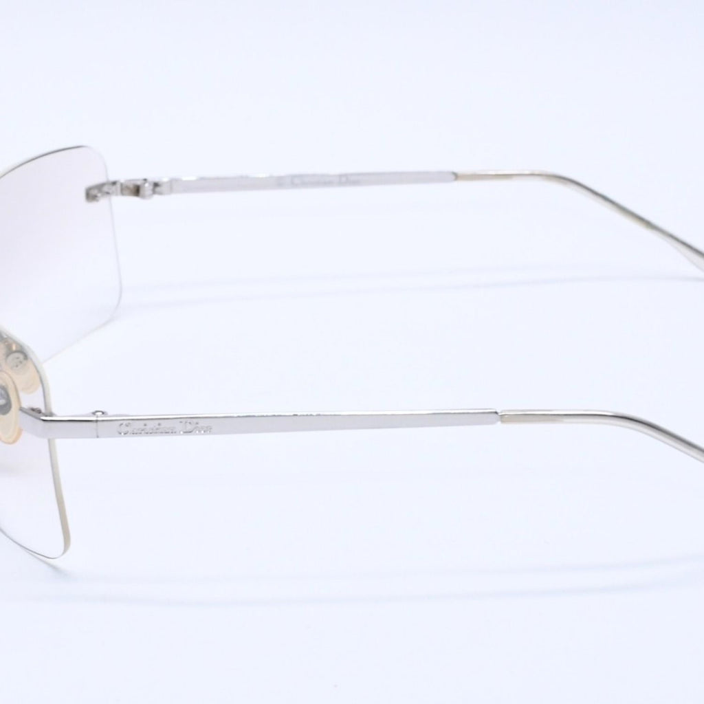 Dior Rimless Sunglasses Silver Gray Gradient Lens Eyewear — view 5