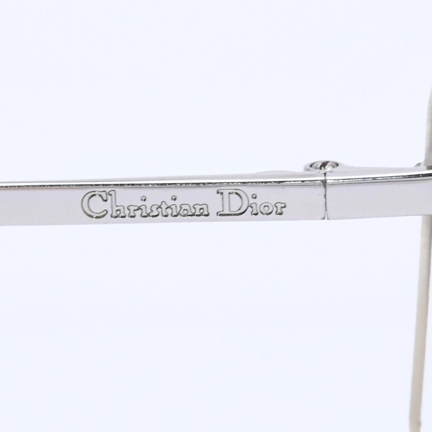 Dior Rimless Sunglasses Silver Gray Gradient Lens Eyewear — view 7
