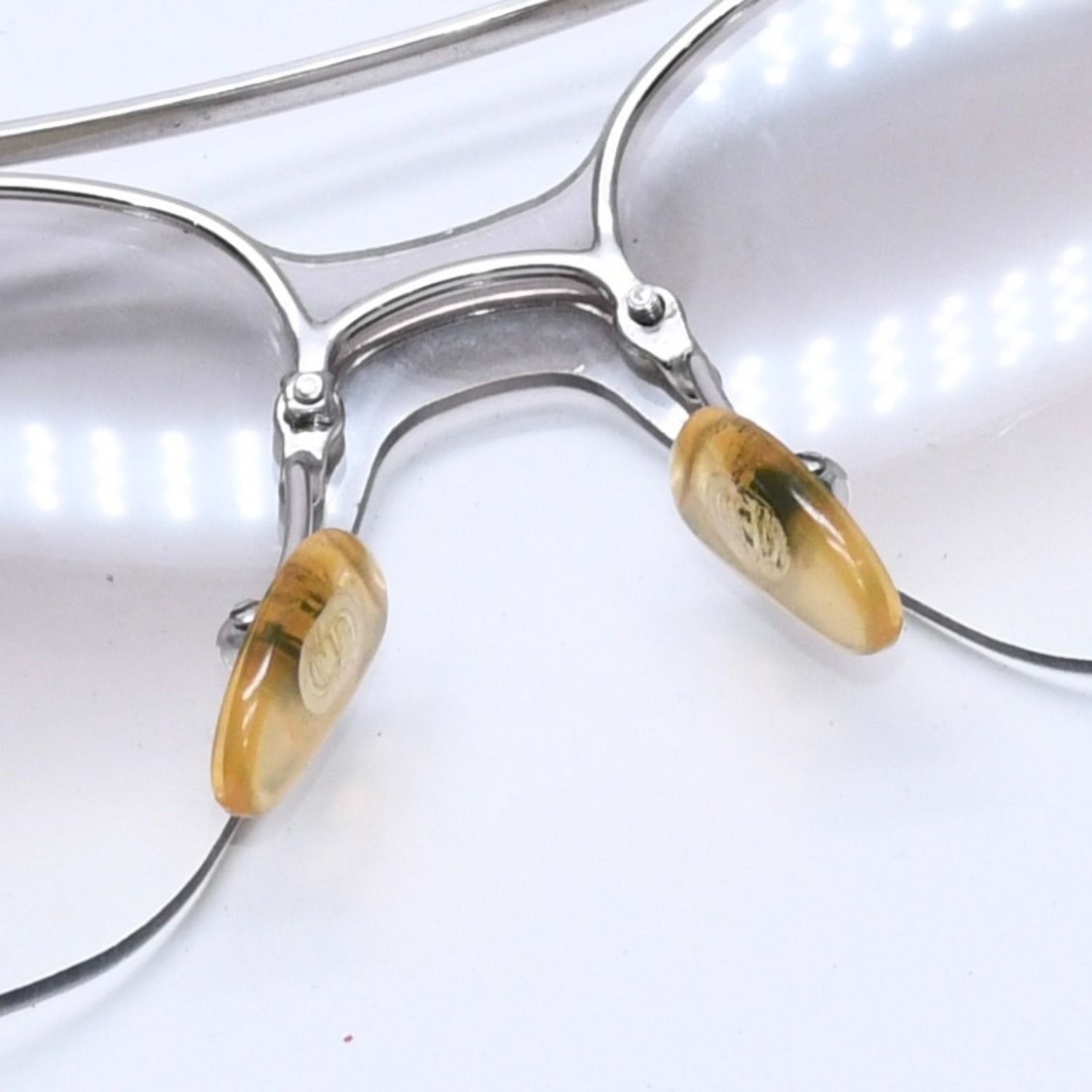 Dior Rimless Sunglasses Silver Gray Gradient Lens Eyewear — view 8