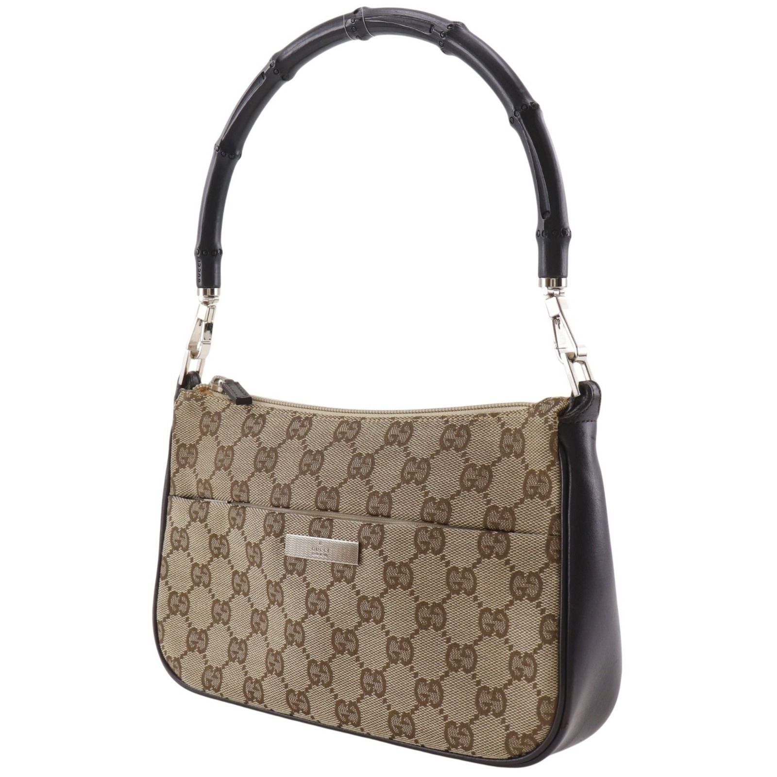 Gucci Bamboo 001.387 GG Canvas Brown Shoulder — view 2