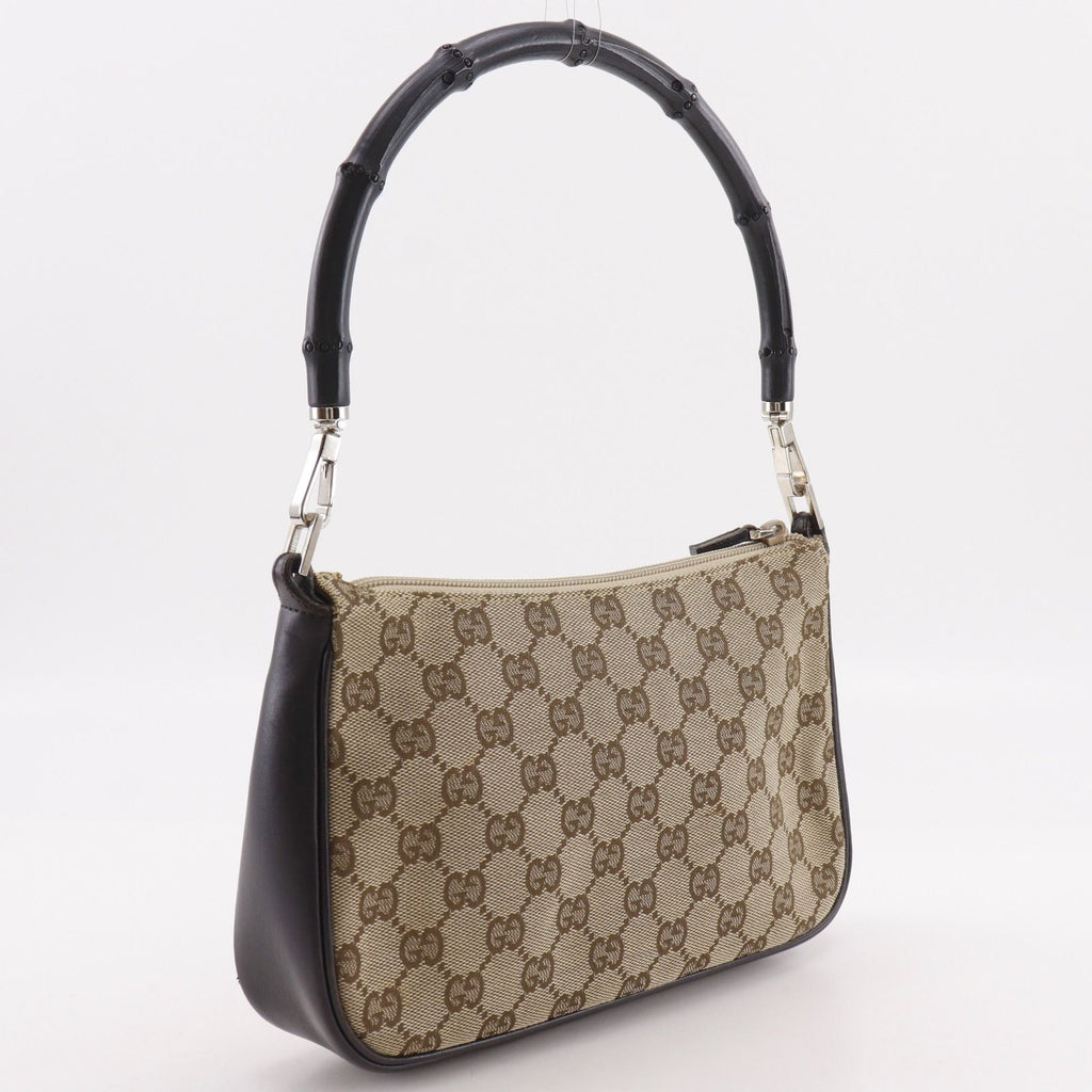 Gucci Bamboo 001.387 GG Canvas Brown Shoulder — view 3